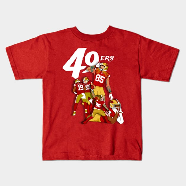 49ers Kids T-Shirt by Mic jr